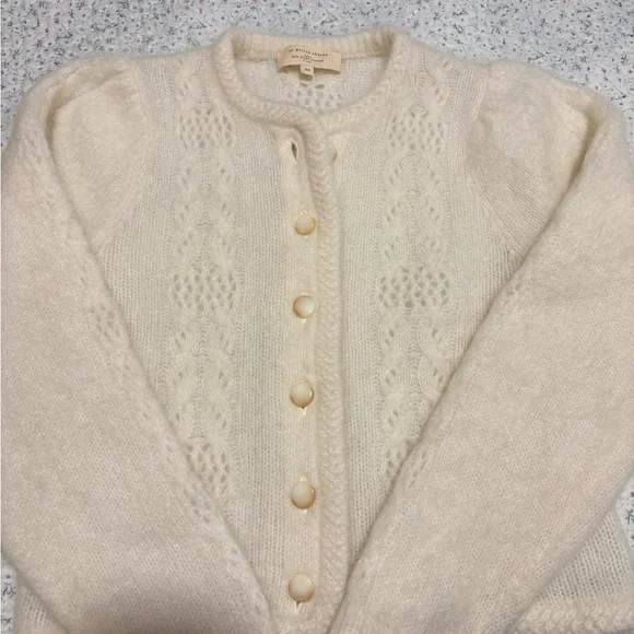 Sezane Evy Cardigan in ecru - Picture 4 of 7